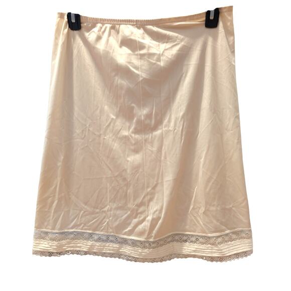 Vintage JCPenney Nylon Half Slip Skirt | Lace Trim | Size M - Picture 1 of 6